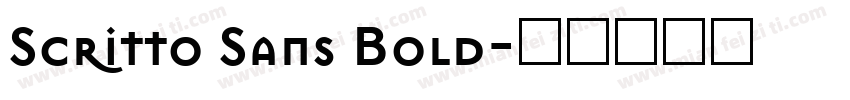 Scritto Sans Bold字体转换